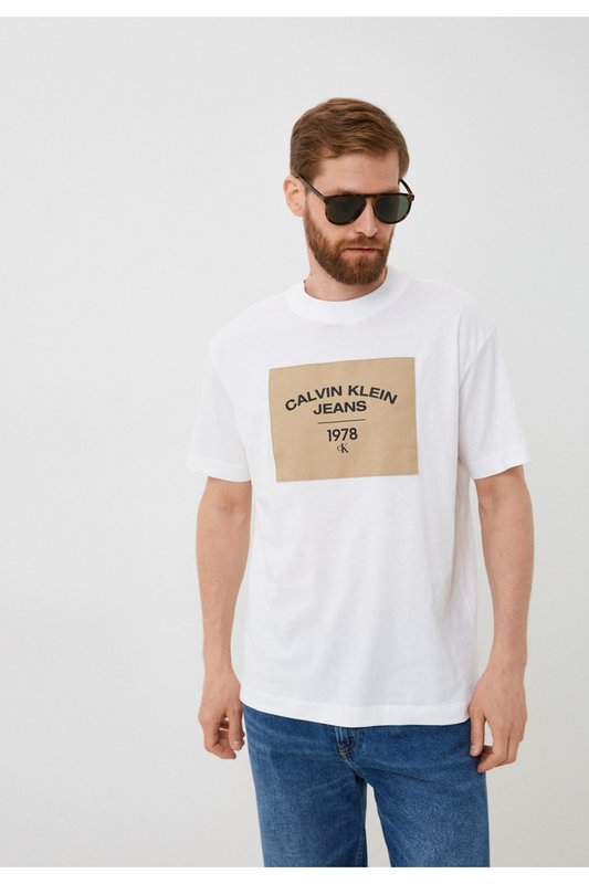 CALVIN KLEIN Tshirt Logo Print  -  Calvin Klein - Homme YAF Bright White Photo principale