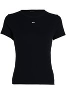 TOMMY JEANS Tshirt Slim Coton Stretch Ctel  -  Tommy Jeans - Femme BDS Black