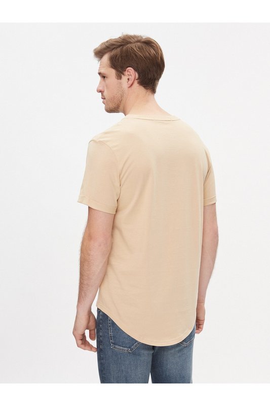 CALVIN KLEIN Tshirt Regular Fit Patch Ck  -  Calvin Klein - Homme AAT Warm Sand Photo principale