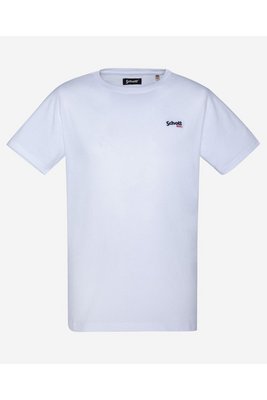 SCHOTT Tshirt Coton Logo Brod  -  Schott - Homme WHITE