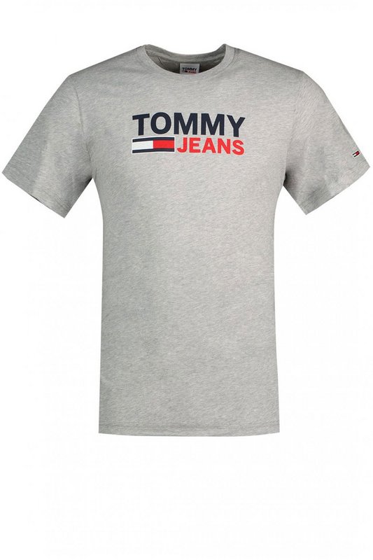 TOMMY JEANS Tshirt En Coton Avec Logo  -  Tommy Jeans - Homme P01 Lt Grey Htr 1062757