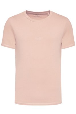 GUESS Tshirt 100% Coton Logo Coll  -  Guess Jeans - Homme A61D SUNWASH PINK