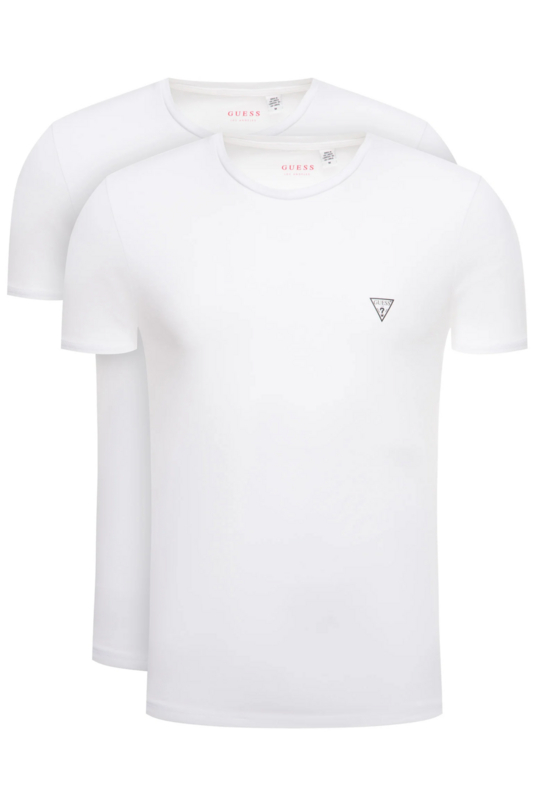 GUESS Coffret 2 Tshirt Stretch  -  Guess Jeans - Homme A009 OPTIC WHITE 1062778