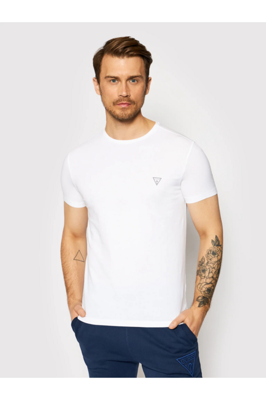 GUESS Coffret 2 Tshirt Stretch  -  Guess Jeans - Homme A009 OPTIC WHITE Photo principale