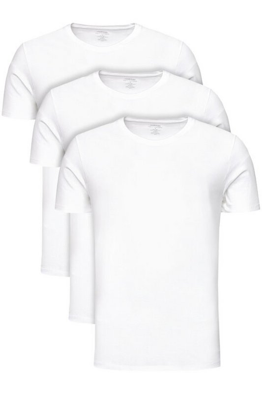 CALVIN KLEIN Pack De 3 Tshirt Stretch  -  Calvin Klein - Homme 100 WHITE 1062786