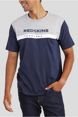 REDSKINS Tshirt 100% Coton  Logo Coll  -  Redskins - Homme NAVHEAT