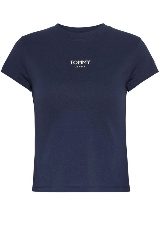 TOMMY JEANS Tshirt Coton Logo Print  -  Tommy Jeans - Femme C87 Twilight Navy Photo principale