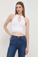 GUESS Top Crop Stretch  -  Guess Jeans - Femme G011 Pure White