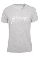 GUESS Tshirt Logo Signature  -  Guess Jeans - Femme H9D3 LIGHT ROCK HEATHER
