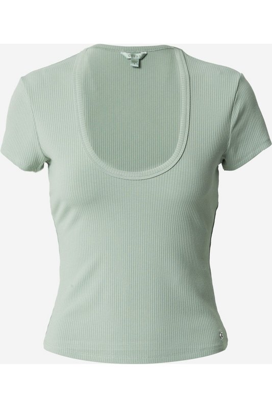 GUESS Top Cotel Stretch  -  Guess Jeans - Femme G8BV DUSTY FERN Photo principale