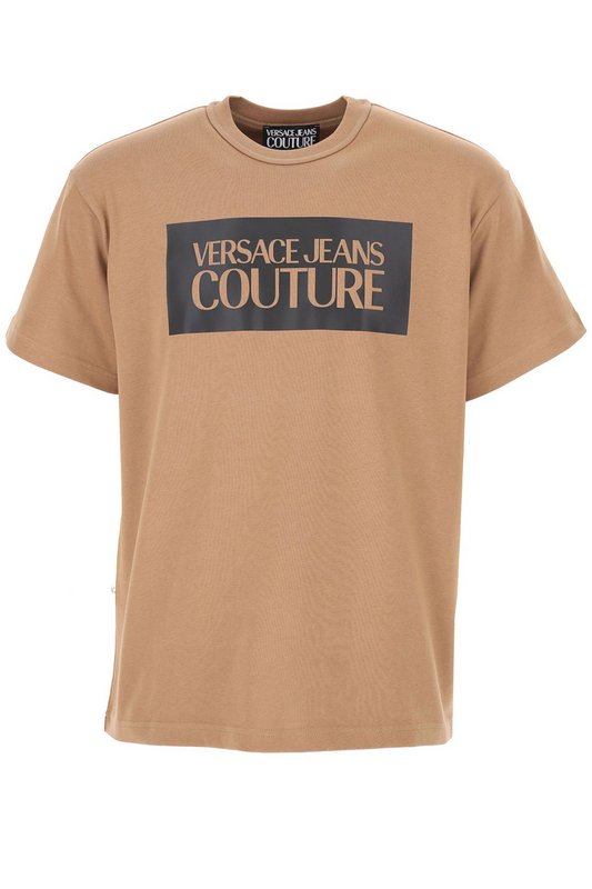 VERSACE JEANS COUTURE Tshirt Iconique 100%coton  -  Versace Jeans - Homme 710 BROWN 1062906