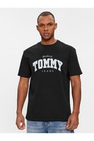 TOMMY JEANS Tshirt Regular 100% Coton Bio  -  Tommy Jeans - Homme BDS Black