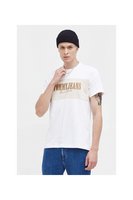 TOMMY JEANS Tshirt 100% Coton Logo Brod  -  Tommy Jeans - Homme YBR White