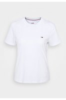 TOMMY JEANS Tshirt Logo 100% Coton Bio  -  Tommy Jeans - Femme YBR White