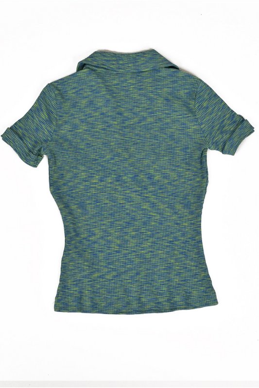 GUESS Top Stretch Chin  -  Guess Jeans - Femme F88S GREEN SPACE DYE Photo principale