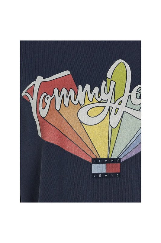 TOMMY JEANS Tshirt Logo Print  -  Tommy Jeans - Femme C1G Dark Night Navy Photo principale