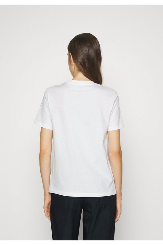 CALVIN KLEIN Tshirt Basique 100%coton  -  Calvin Klein - Femme YAF Bright White Photo principale