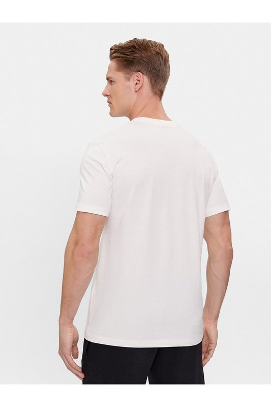 GUESS Tshirt Coton Regular Fit Logo Print  -  Guess Jeans - Homme G018 SALT WHITE Photo principale