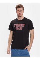 TOMMY JEANS Tshirt Print Gros Logo  -  Tommy Jeans - Homme BDS Black