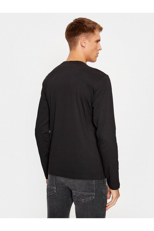 CALVIN KLEIN Tshirt Ml Regular Fit Logo Print  -  Calvin Klein - Homme BEH Ck Black Photo principale