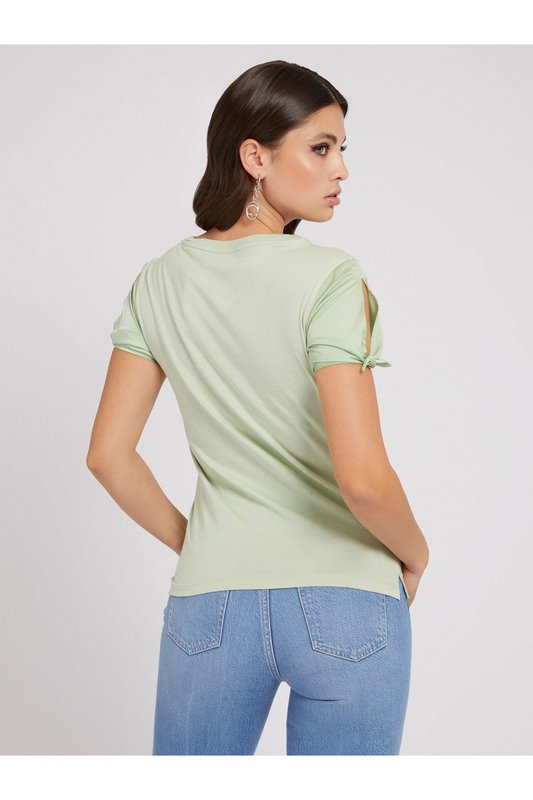 GUESS Tee Shirt Logo Strass  -  Guess Jeans - Femme A80B LOST IN THYME Photo principale