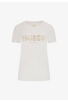 GUESS Tshirt Coton Stretch Bio  -  Guess Jeans - Femme G011 Pure White