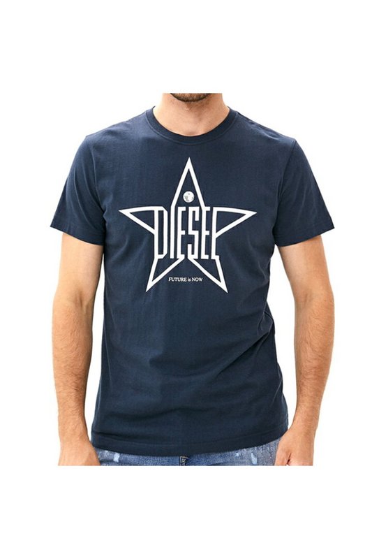 DIESEL T - Shirt Logo  -  Diesel - Homme 81E BLU Photo principale