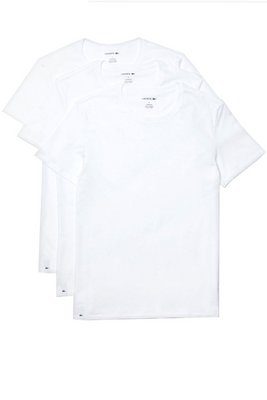 LACOSTE Pack De 3 Tshirts Regular  -  Lacoste - Homme 001 BLANC