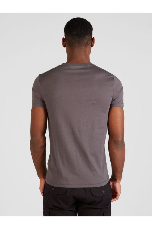 CALVIN KLEIN Tshirt Gros Logo Print  -  Calvin Klein - Homme PSM Dark Grey Photo principale