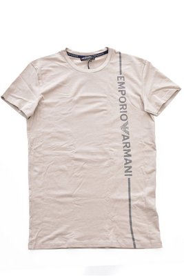 EMPORIO ARMANI Tshirt Coton Stretch Logo Vertical  -  Emporio Armani - Homme 10950 CORDA