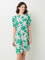 DESIGUAL Robe Lgre Imprime Fleurs Vert