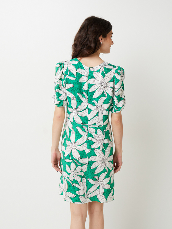 DESIGUAL Robe Lgre Imprime Fleurs Vert Photo principale