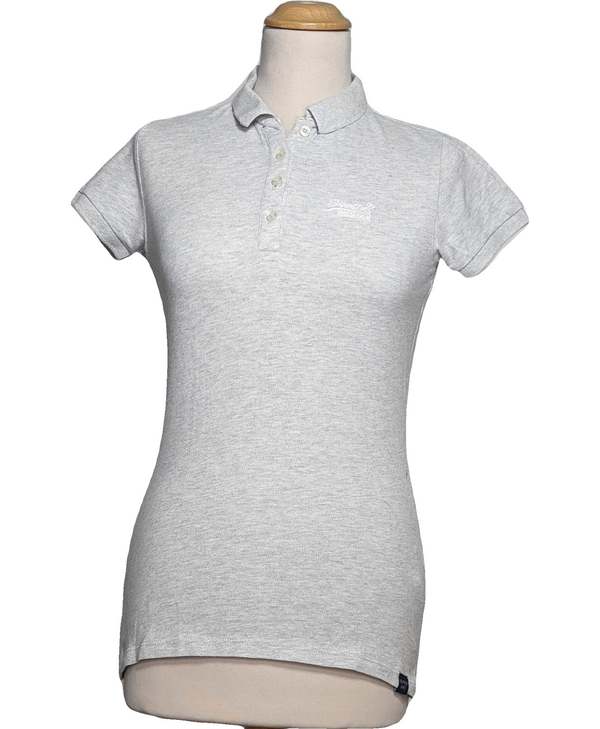 SUPERDRY SECONDE MAIN Polo Femme Gris 1073146