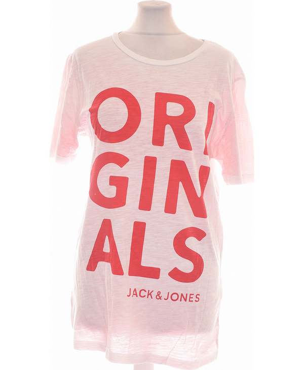JACK AND JONES Top Manches Courtes Rose