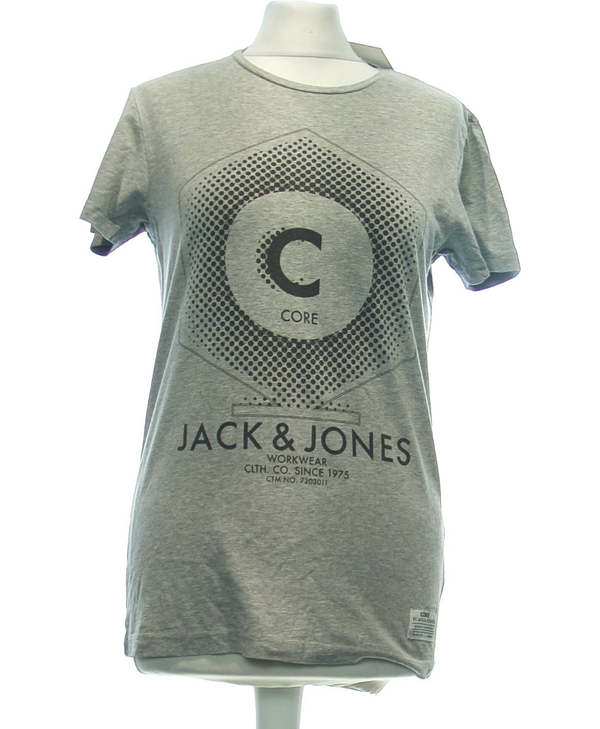 JACK AND JONES T-shirt Manches Courtes Gris Photo principale