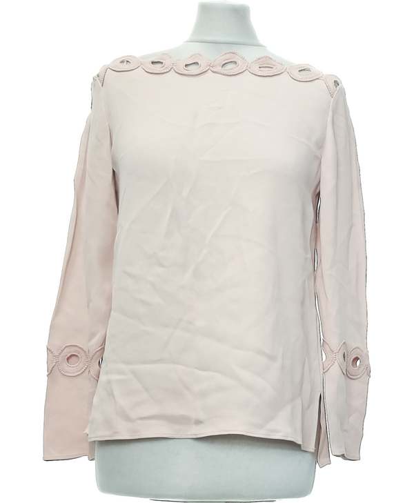 MASSIMO DUTTI SECONDE MAIN Top Manches Longues Rose 1080126