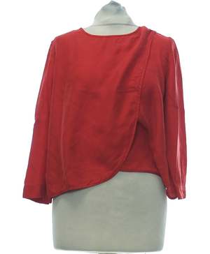 SEZANE Top Manches Longues Rouge
