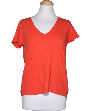 SEZANE Top Manches Courtes Rouge