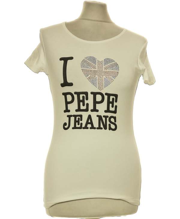 PEPE JEANS LONDON SECONDE MAIN Top Manches Courtes Blanc 1080564