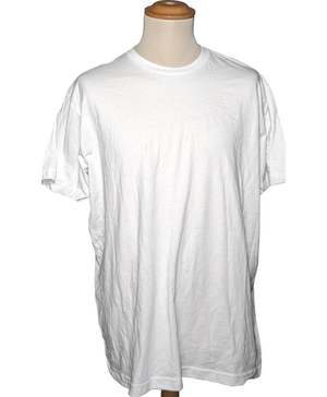 AMERICAN APPAREL T-shirt Manches Courtes Blanc