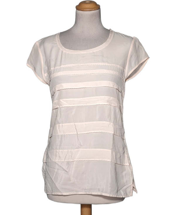 MASSIMO DUTTI SECONDE MAIN Top Manches Courtes Rose 1080955