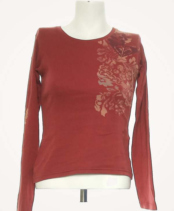 ROXY Top Manches Longues Rouge Photo principale