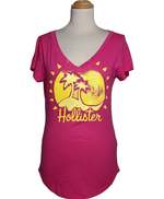 HOLLISTER Top Manches Courtes Rose