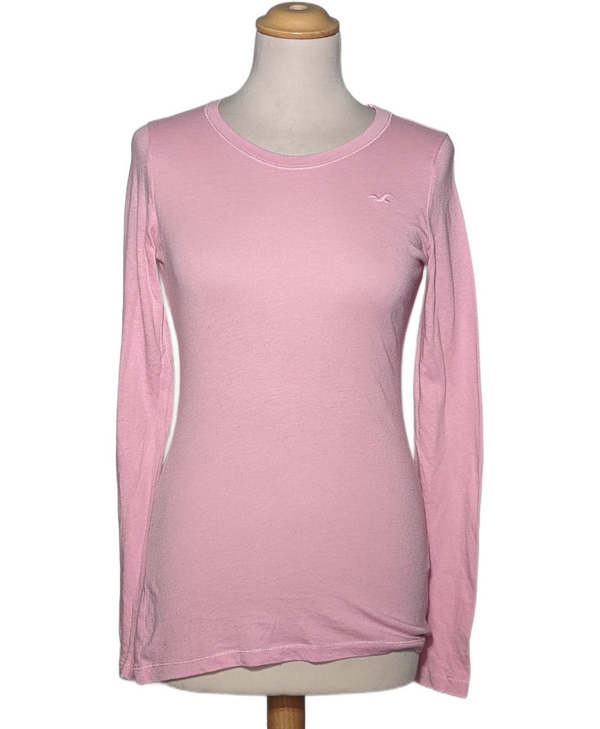 HOLLISTER SECONDE MAIN Top Manches Longues Rose 1081514