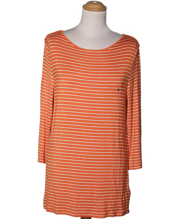 TOMMY HILFIGER SECONDE MAIN Top Manches Longues Orange 1081618