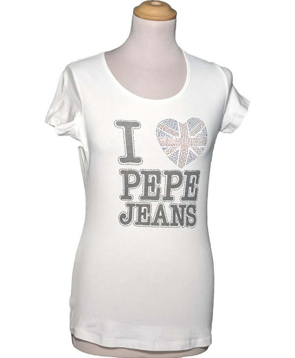 PEPE JEANS LONDON SECONDE MAIN Top Manches Courtes Blanc 1081622