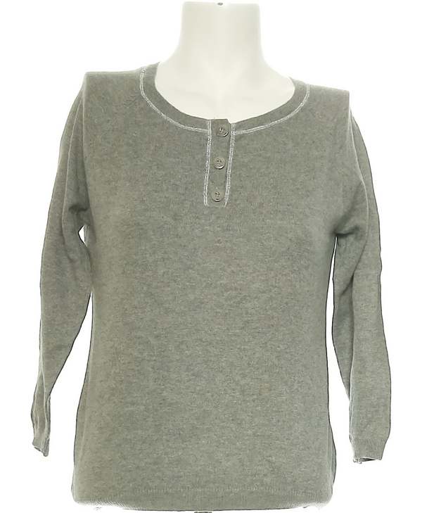 CAROLL SECONDE MAIN Top Manches Longues Gris 1081683