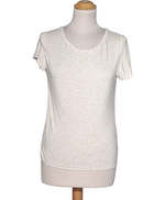 MASSIMO DUTTI Top Manches Courtes Beige