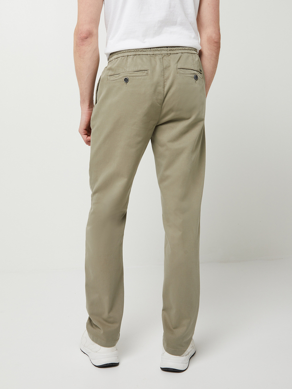 PETROL INDUSTRIES Pantalon Chino En Coton Stretch Coupe Tapered Gris clair Photo principale