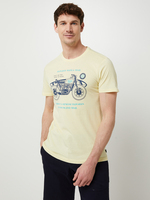 PETROL INDUSTRIES Tee-shirt 100% Coton Biologique Motif Plac Jaune